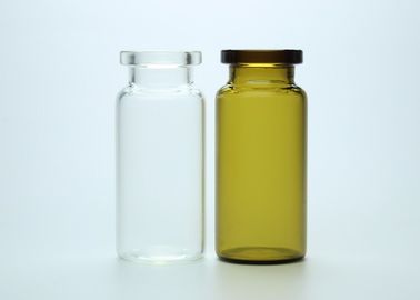 transparente oder bernsteinfarbige medizinische benutzte Borosilicat-Glasrohr-Phiole 10ml