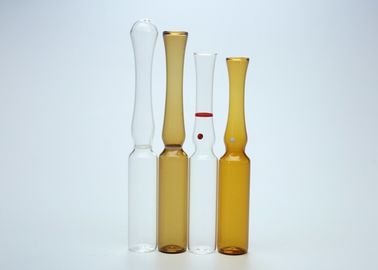 2ml leeren die Glasampullen, die klar sind und bernsteinfarbige Farbe für bescheinigte Einspritzungs-Medizin ISO
