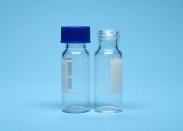 transparente chromatographische Schraubverschluss- Glasflasche 1.5ml mit Plastikkappen