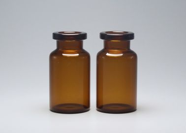 bernsteinfarbige pharmazeutische Glasphiole 10R
