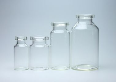 Klarer/transparenter Medizin-leerer Falz-Hals-Röhrenglasphiolen-Behälter