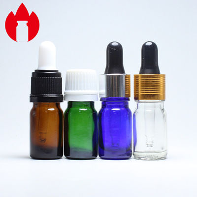 Bunte Glas-Flasche ätherischen Öls des Dropeer-Kappen-5ml