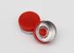 13mm roter glatter Flansch-leichter Schlag weg von der Aluminiumplastikabdeckung für Injektionsflaschen