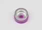 13mm purpurrote glatte Flansch-Einspritzungs-pharmazeutische Glasphiolenkappen