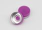 13mm purpurrote glatte Flansch-Einspritzungs-pharmazeutische Glasphiolenkappen