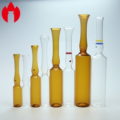 Glasampulle 1ml-20ml Leere, klare oder Amberfarma Injektionsglasampulle