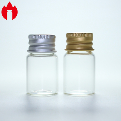 5 ml durchsichtige Schrauben Mundglasflasche mit Aluminiumkappe