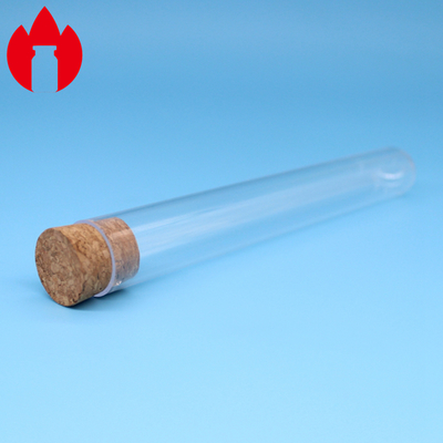 Glasreagenzglas mit Korken-Stopper für Laborausstattung