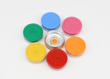 Medizinische Injektionsflasche bedeckt 20.3*7.3mm Größe GMP-Standard mit multi Farbe mit einer Kappe
