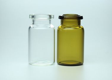 6ml klären sich oder bernsteinfarbige pharmazeutische Borosilicat-Glasrohr-Phiolen