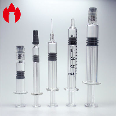 1 ml 2,25 ml 3 ml 5 ml Glasvorgefüllte Spritzen Klarfarben für pharmazeutische oder kosmetische Zwecke