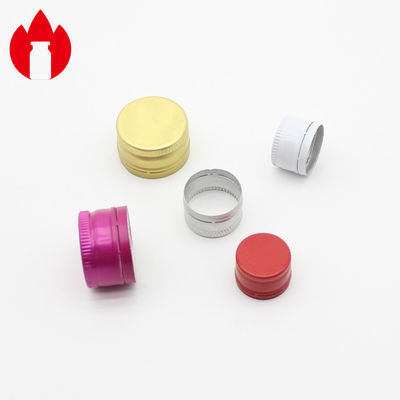 20mm 22mm 25mm 28mm Aluminium Pilfer Proof Caps für Schraubflasche