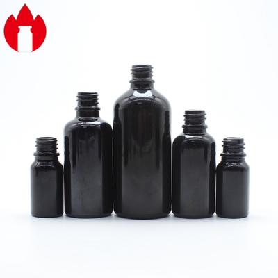 Glas-Flasche 10ml 20ml 30ml 50ml 100ml des Natronkalkschraubverschluss- Glasphiolen-schwarze ätherischen Öls