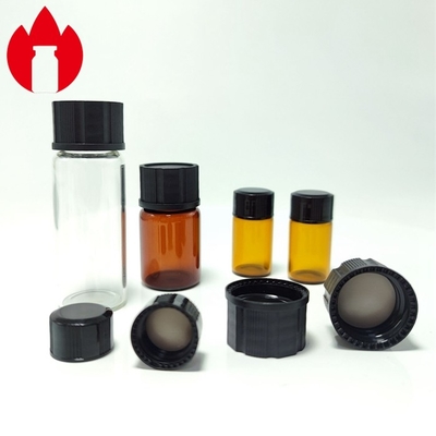13 mm 18 mm schwarze PP-Schraubkappen mit Gewinde
