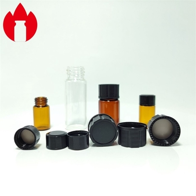 13 mm 18 mm schwarze PP-Schraubkappen mit Gewinde