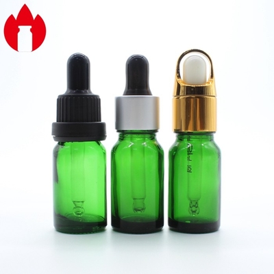 10 ml grüne ätherische Ölflasche aus Glas mit Plastikkappe