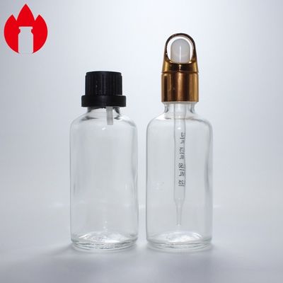 50ml klare Bernsteinblaue grüne ätherische Öl-Kosmetik-Glasflasche Phiole
