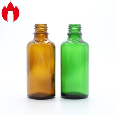 50ml klare Bernsteinblaue grüne ätherische Öl-Kosmetik-Glasflasche Phiole