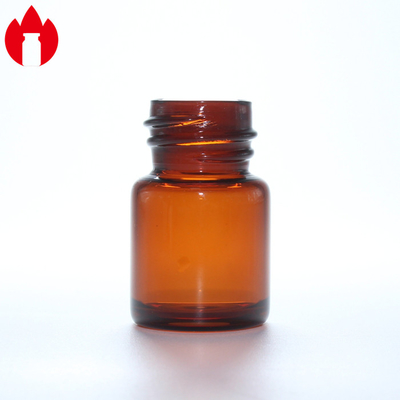 5 ml Amber Screw Neck Glasflasche mit Aluminiumkappe