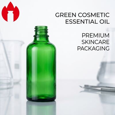 50ml grüne kosmetische ätherische Ölglasflasche