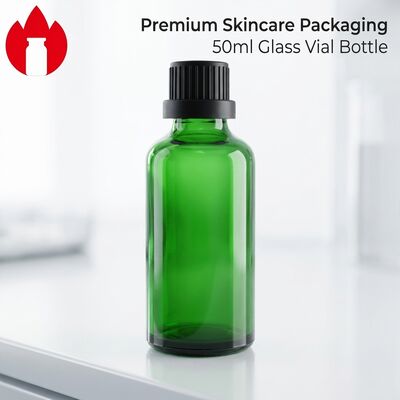 50ml grüne kosmetische ätherische Ölglasflasche