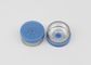 13mm hellblaue glatte Flansch-Einspritzungs-pharmazeutischer leichter Schlag weg von der Kappe