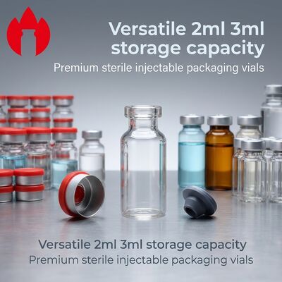 3 ml Medizin Tubular Borosilikat Durchsichtiges Glas Flasche Durchstechflasche