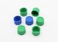 18 materielle Plastiküberwurfmuttern der Zahn-pp. blau/grüne Farbe mit innerem Stecker