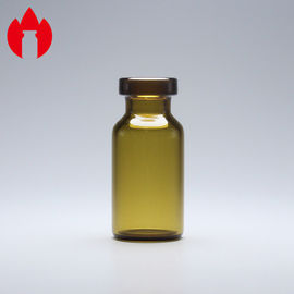 bernsteinfarbige Miniphiole des Glasrohr-3ml mit leichtem Schlag weg von der Kappe