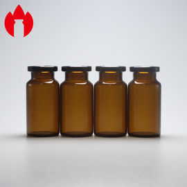 Natronkalkglasflaschen-Phiolen-Behälter der bernsteinfarbigen kleinen erstklassigen Medizin-8ml