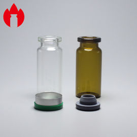 transparente oder bernsteinfarbige medizinische benutzte Borosilicat-Glasrohr-Phiole 10ml