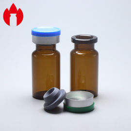 Natronkalkglasflaschen-Phiolen-Behälter der bernsteinfarbigen kleinen erstklassigen Medizin-8ml