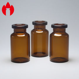 bernsteinfarbige pharmazeutische Glasphiole 10R