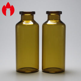 Flasche aus Glas mit Medikament für den Krampfhals