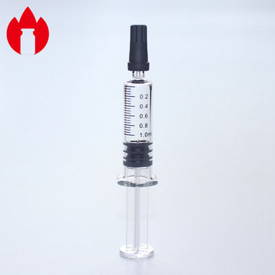 Standardprefilled Spritzen des köder-1ml Glas mit weicher Schutzkappe