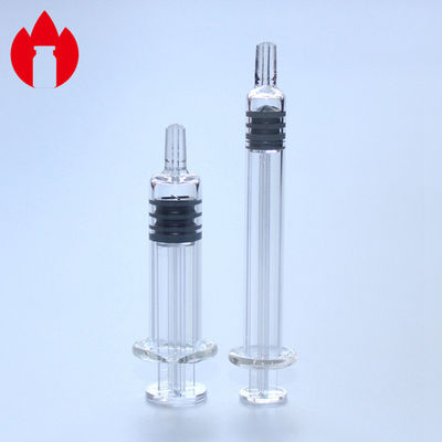 Kosmetische Luer Lock Spritze, 1 ml Vorgefüllte Spritze 5,0 Neutraler Borosilikatglasmaterial