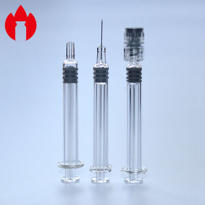 1 ml Vorgefüllte Spritzen aus leichtem Glas Transparente Farbe Für Kosmetika