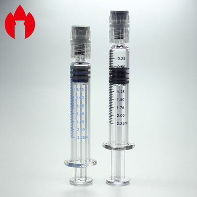 neutraler Glas-Spritze Luer-Verschluss des Borosilicat-2.25ml für medizinisches und kosmetisches