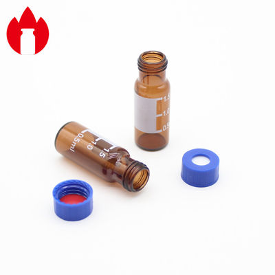 9mm Plastikmaterielle blaue Farbe überwurfmutter-pp. für chromatographische Flasche