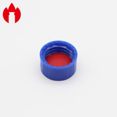 9mm Plastikmaterielle blaue Farbe überwurfmutter-pp. für chromatographische Flasche