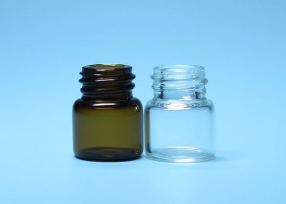1ml transparent und Brown-Borosilicat-Röhrenfaden-Mund-Glas-Phiole
